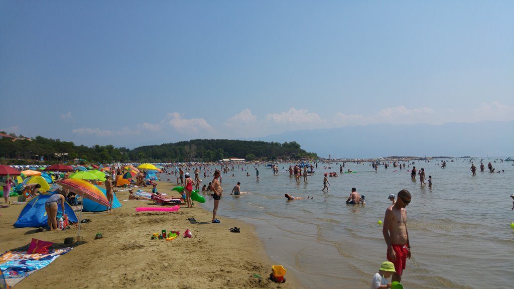 Sandy beach on Island Rab