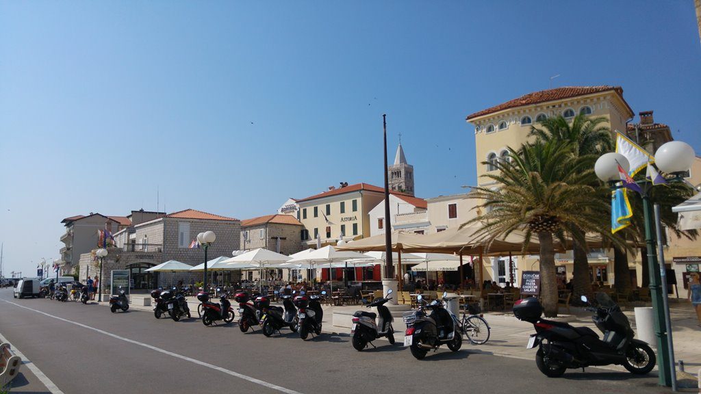 Rab seaside promenade