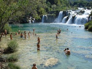 Nationalpark Krka waterfalls swimming is allowed