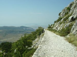 Mount Mosor Donkey path and view on Split