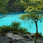 Plitvice Lakes blue water