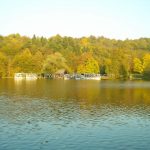 Plitvice boats on the lake