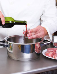 wine and cooking