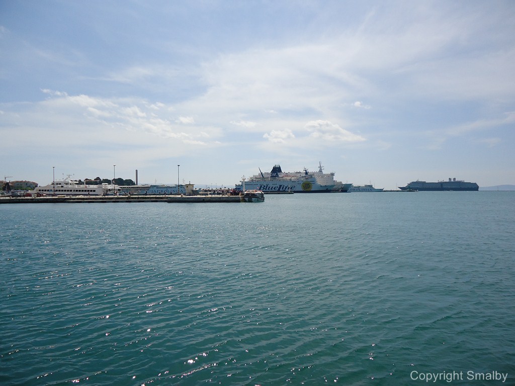 Ferry port Split seen from Riva