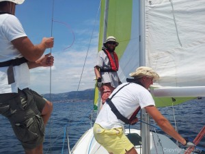 Sailng with Spinnaker